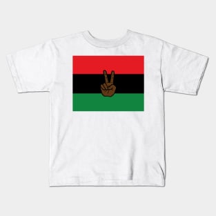 Pan African flag Juneteenth black freedom liberation Kids T-Shirt